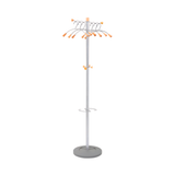 Alba Wave Freestanding Coat Stand with 6 Hangers