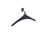 Alba Anti-Theft Plastic Clothes Hangers – Set of 12 Durable Black ABS Hangers