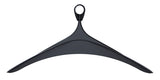 Alba Anti-Theft Plastic Clothes Hangers – Set of 12 Durable Black ABS Hangers