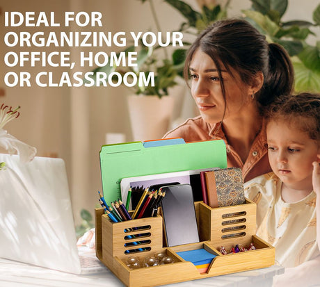 Bamboo Desk Organizer