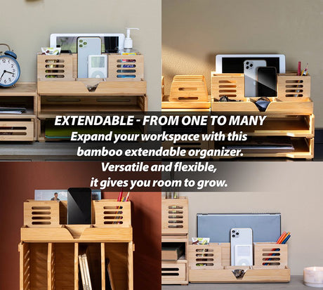 Bamboo Desk Organizer