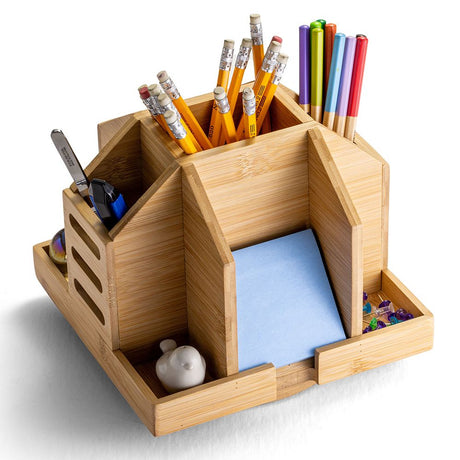 Bamboo Rotary Organizer