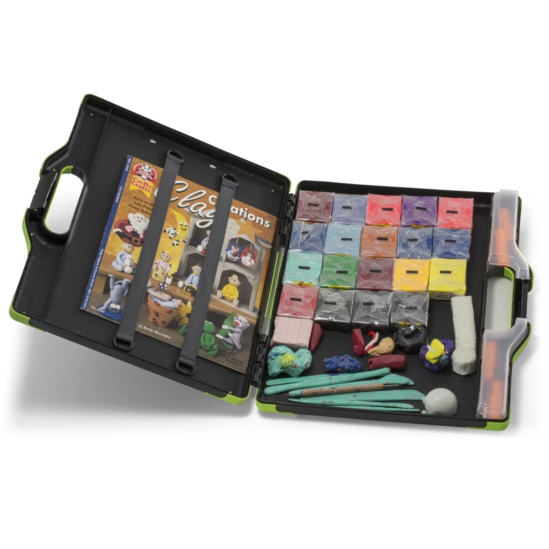 Officemate® Carry All Clipboard Storage Box | Black & Green