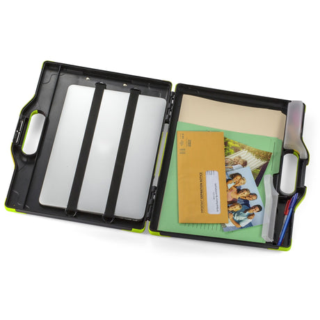 Carry All Clipboard Storage Box, Black & Green