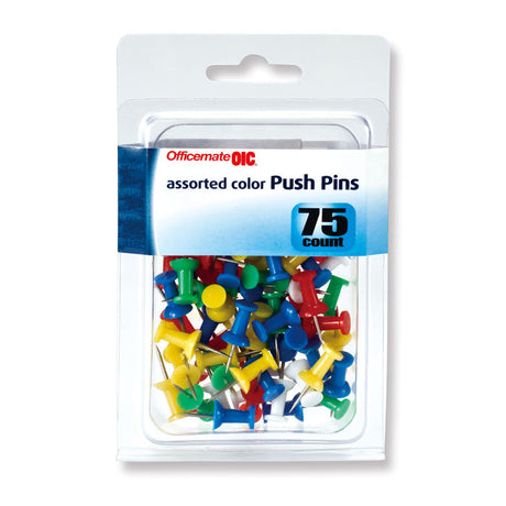 Clips and Fasteners - Push Pins, Assorted Colors