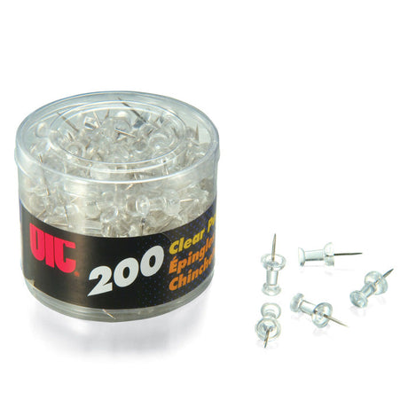 Clips and Fasteners - Push Pins, Clear