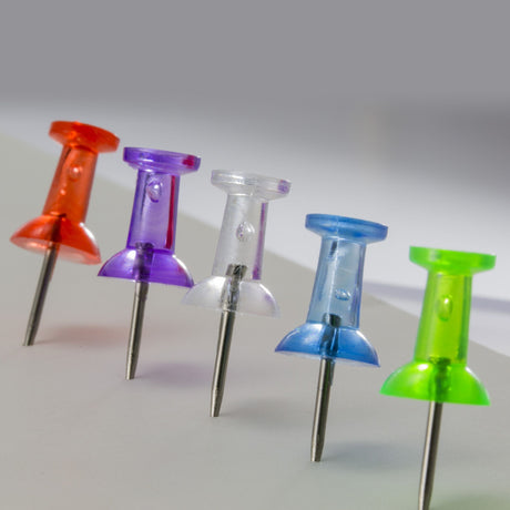 Clips and Fasteners - Push Pins, Translucent