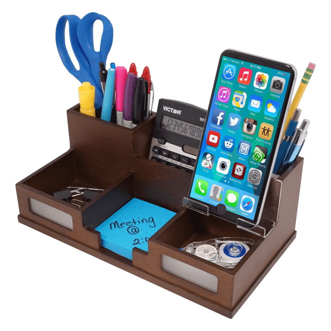 Desk Organizer with Smart Phone Holder™