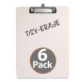 Dry Erase Clipboard with Top Clip