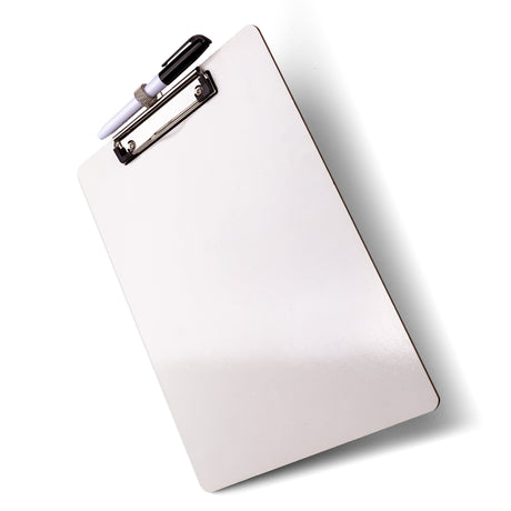 Dry Erase Clipboard with Top Clip