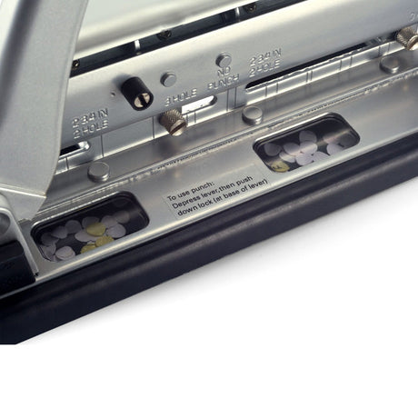 EZ Lever® Hi-Capacity Adjustable 3-Hole Punch
