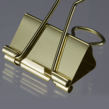 Gold - Binder Clips, Assorted Sizes