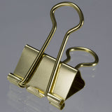 Gold - Binder Clips, Assorted Sizes