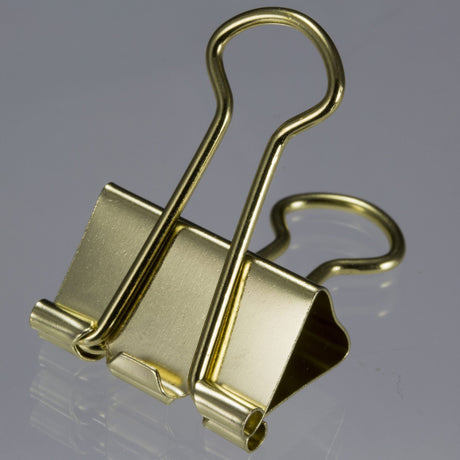 Gold - Binder Clips, Assorted Sizes