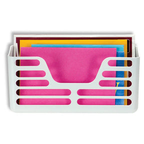 Officemate Magnetic Utility Pocket holding colorful folders and papers