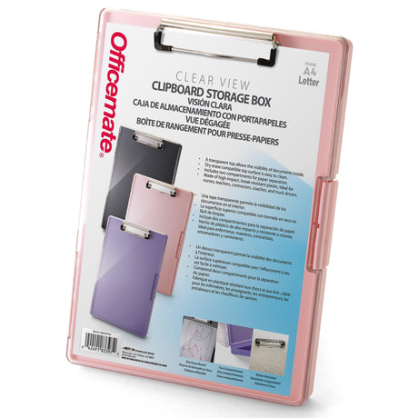 Officemate® Clipboard Storage Box - Pink