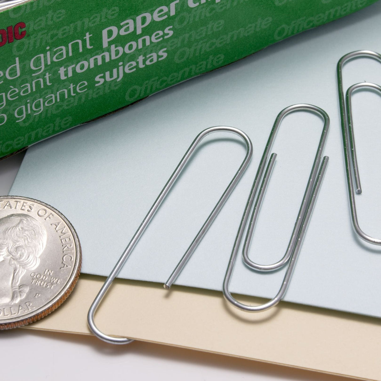 Officemate® Giant Recycled Paper Clips