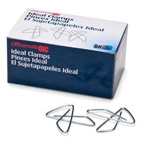 Officemate® small butterfly paper clamps with packaging box