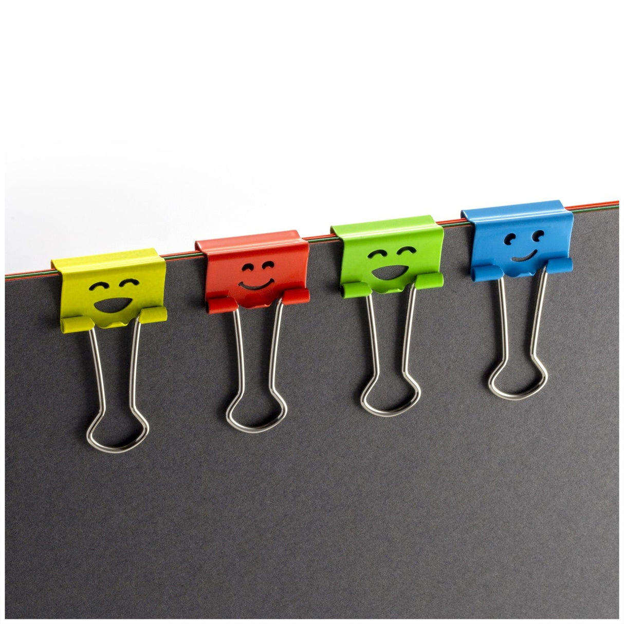 Officemate® Smiling Face Binder Clips - Small