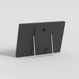Back of TRMNL OG showing chrome-plated steel kickstand