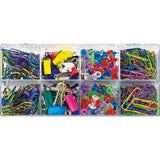 Paper Clip and Clamp Value-Pack with Organizer