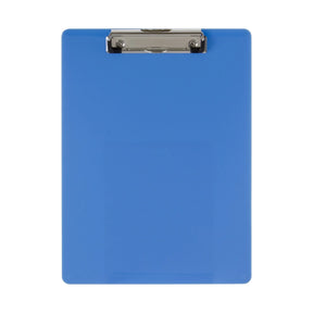 Officemate® plastic letter size blue clipboard with a silver metal clip