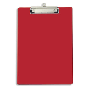 Officemate® plastic letter size red clipboard with a metal clip