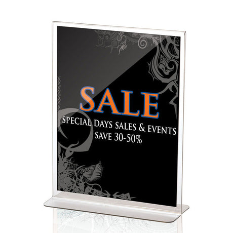 Premium 8 1/2-inch x 11-inch Upright Sign Holder