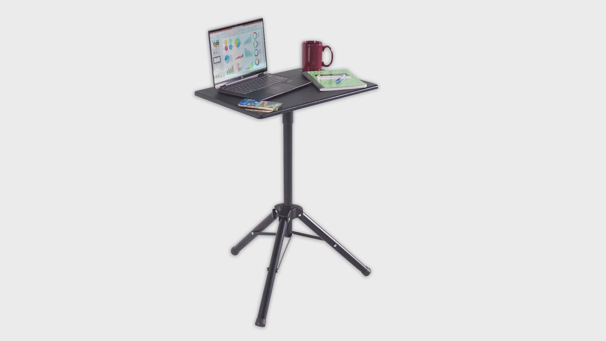 VICTOR® High Rise™ Mobile Tripod Standing Desk, Adjustable Height (DC530)