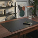 Dacasso Black Leather 34" x 20" Desk Mat without Rails