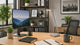 Alba LED Silver Desk Lamp with Adjustable Arm Weighted Base