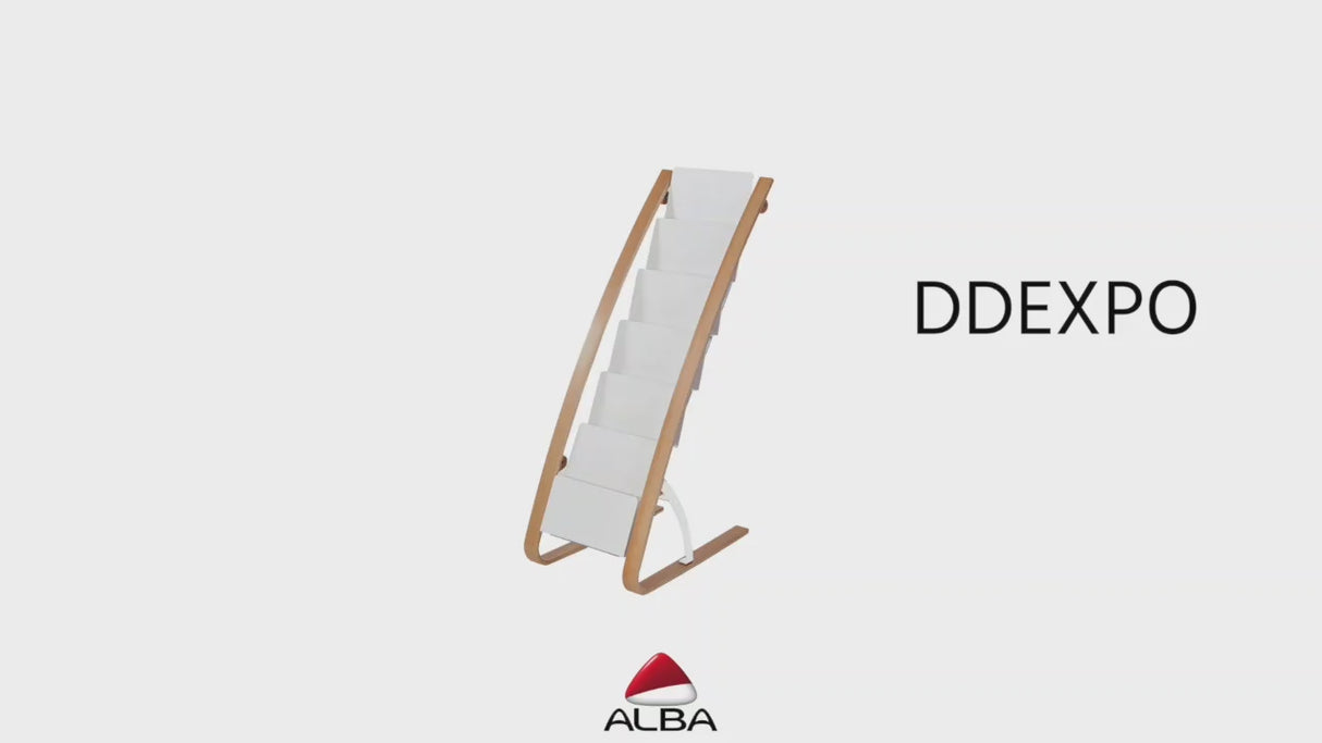 Alba Floor Standing Literature Display with 16 Compartments