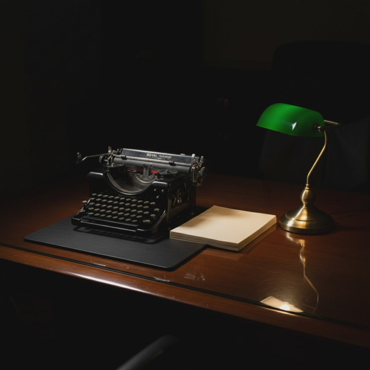 Dacasso Black Leatherette 17 x 14 Conference Table Pad