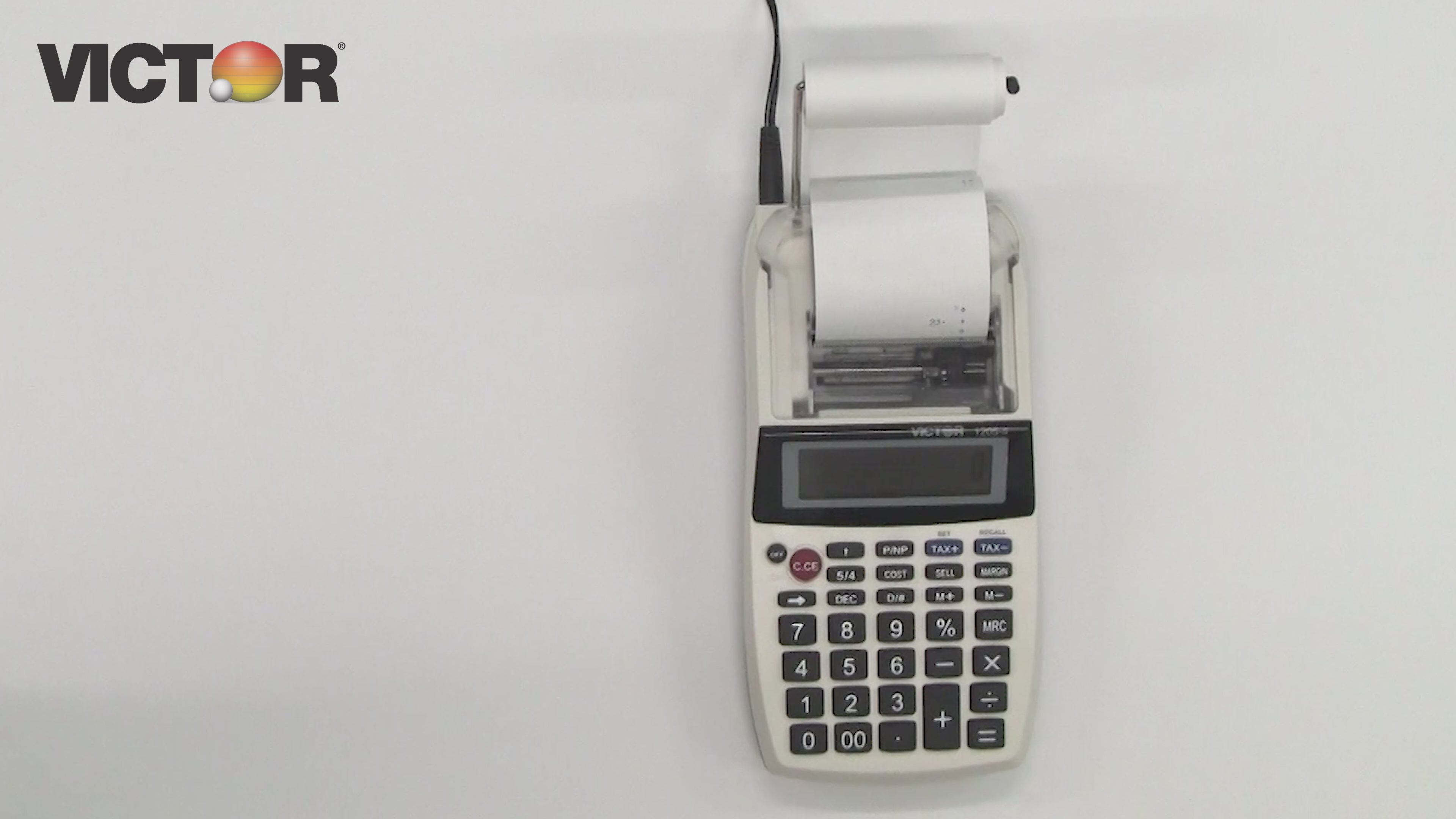 VICTOR® 12-Digit Portable Palm & Desktop Printing Calculator