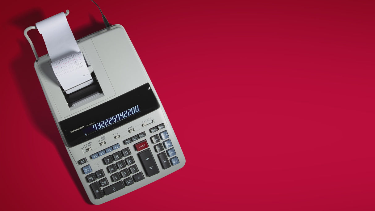 Sharp 12-Digit Heavy-Duty Printing Calculator with 4.8 LPS Ribbon Printer and Dual Memory