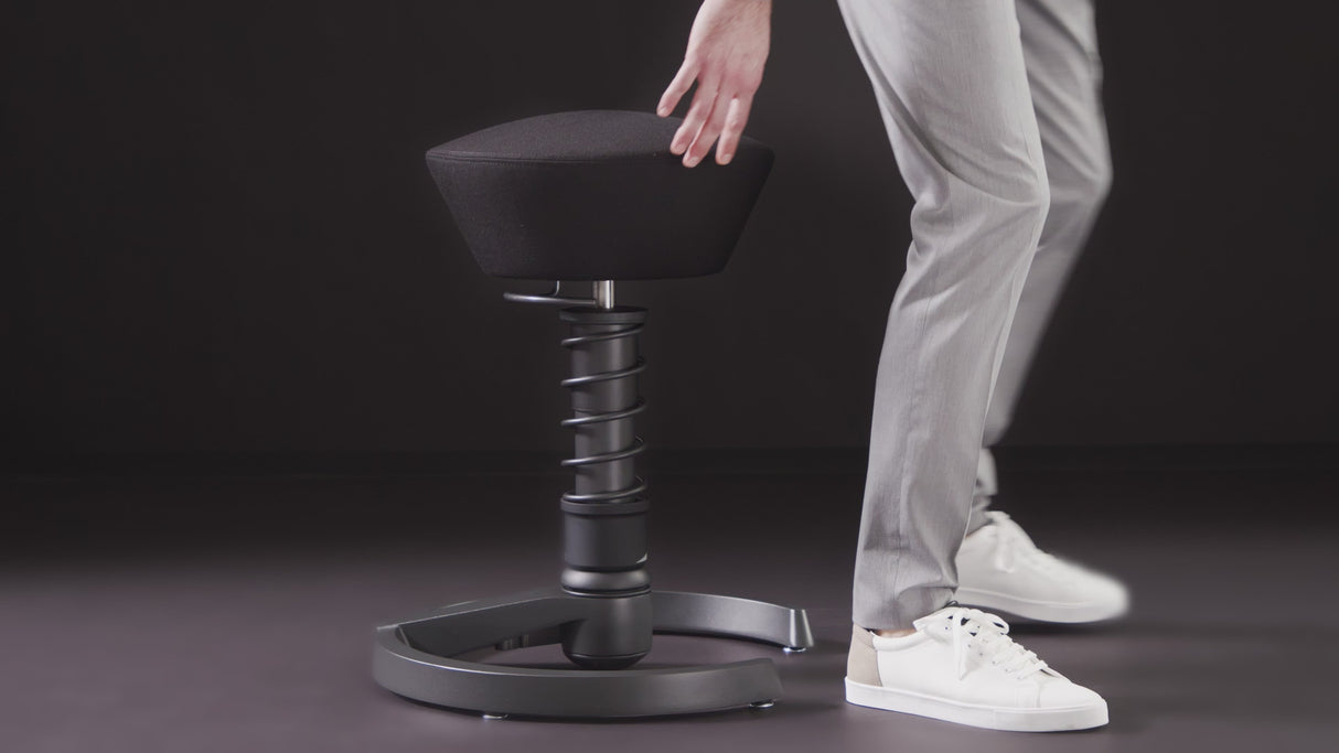 Aeris Swopper Ergonomic Office Stool with Glides