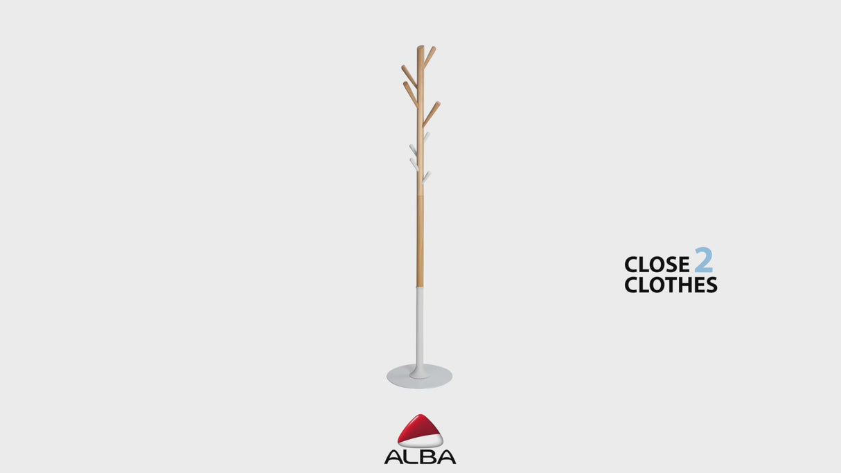 Alba TREE Natural Wood Coat Stand