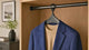 Alba Anti-Theft Plastic Clothes Hangers – Set of 12 Durable Black ABS Hangers