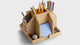 Officemate® Bamboo Rotary Organizer