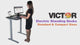 VICTOR® High Rise™ Height Adjustable Compact Electric Standing Desk, 36"