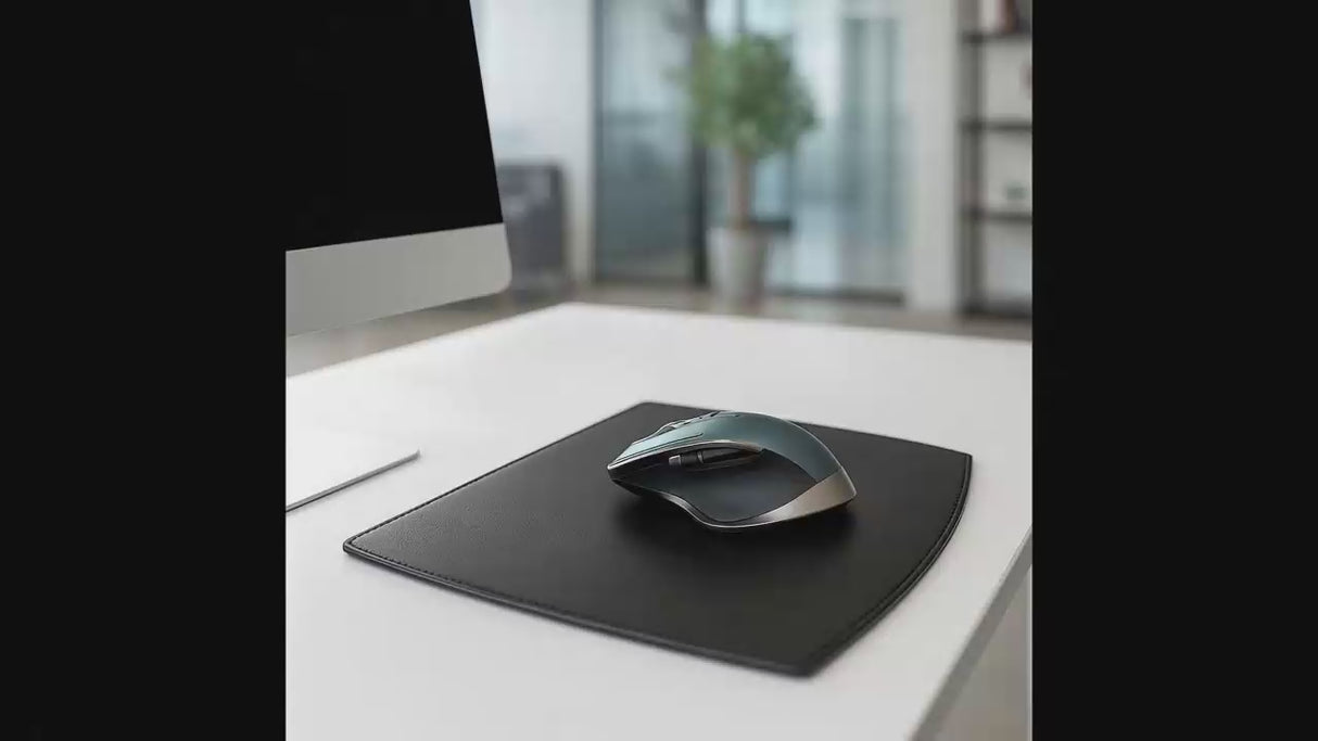 Dacasso Classic Black Leather Mouse Pad