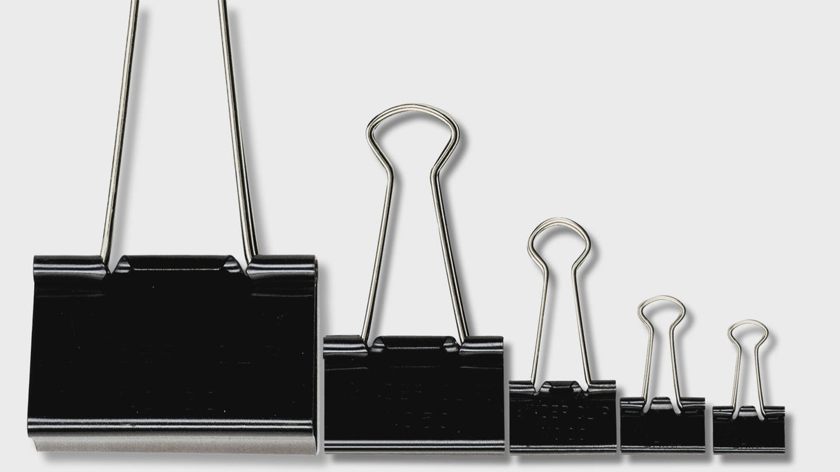 Officemate® Gold Binder Clips, Assorted Sizes
