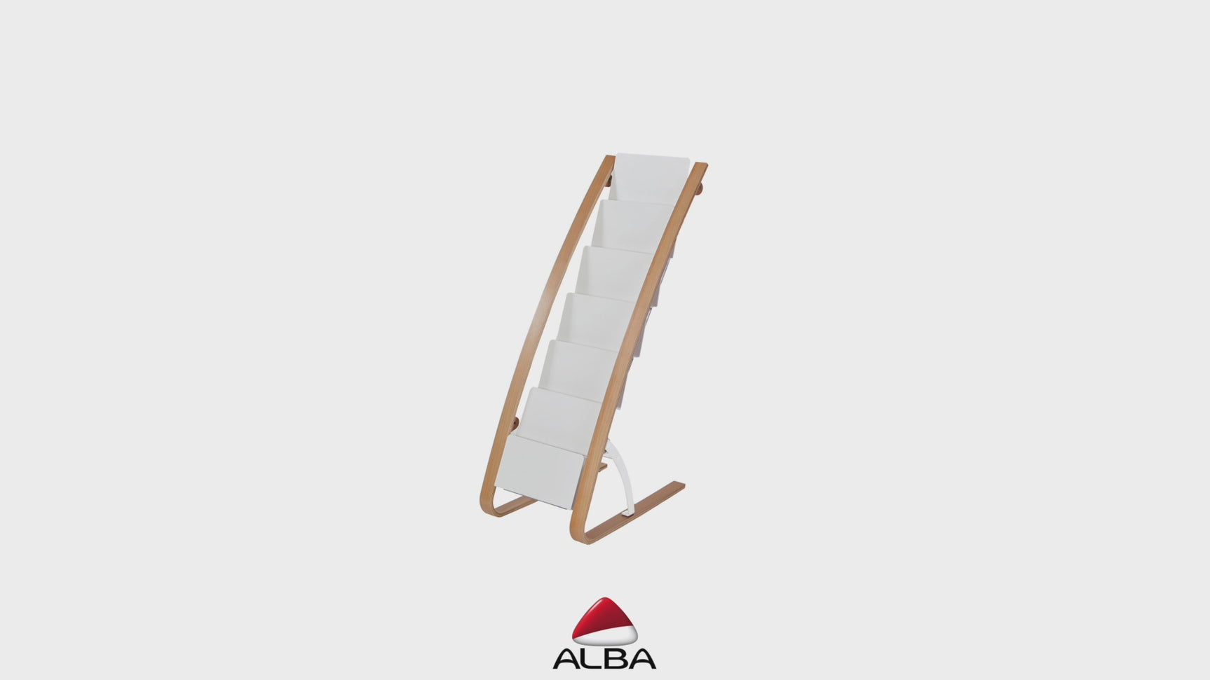 Alba Floor Standing Literature Display with 16 Compartments