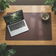 Dacasso Chocolate Brown Leather 30" x 19" Desk Mat without Rails