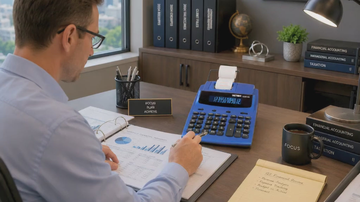 VICTOR® 12-Digit Commercial Printing Calculator – Eco-Friendly