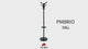 Alba Brio Freestanding Coat Stand with 9 Pegs