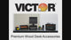 VICTOR® Monitor Riser with Drawer – Wooden Monitor Stand with Storage & Cable Management
