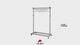 Alba Lux Mobile Garment Rack with 6 Hangers