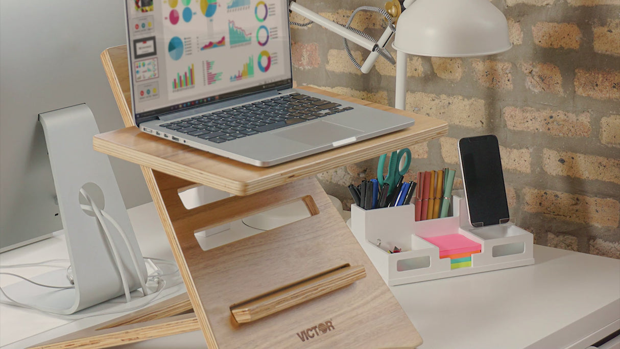 VICTOR® High Rise™ Acacia Wood Laptop Riser
