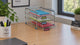 Alba Letter Tray Set With 3 Sliding Drawers Chromed Metal Wire – French-Style Office Organizer